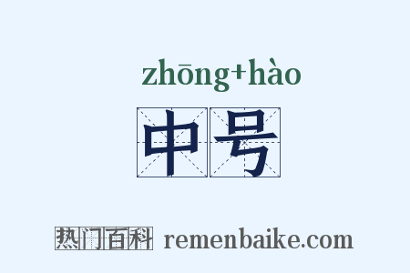 中号是什么意思的图片